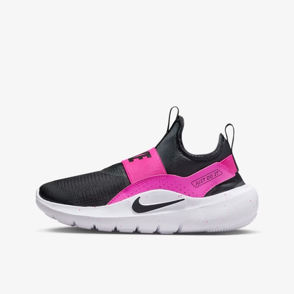 NIB Big Kid GS Nike Flex Runner 4 IF2893-604 Laser Fuchsia/White/Black